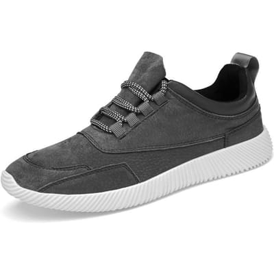 Echt Leer Herenschoenen Lente Nieuwe Outdoor Mode Schoenen Sneaker Heren Casual Schoenen Veelzijdige Boardschoenen Hardloopschoenen 44 grijze kleur