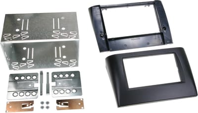 2-DIN Paneel geschikt voor Fiat Stilo (192) 2001-2008 Kleur: Zwart