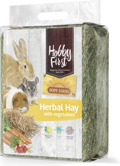 HobbyFirst Hope Farms Herbal Hay Groentes - 4 x 1 kg - Voordeelverpakking