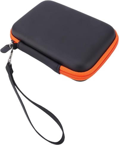 Harde Schijf Tas - Externe Opslaghoes - Data Beschermen - Schokbestendig EVA - 16 x 12 x 4 cm - Zwart