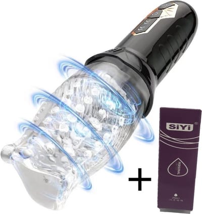 Erodit®Twist and Suck Delight- Rotatie Vibrator inclusief glijmiddel- Vibrerende Masturbator- Automatische rotatie- Vibrator voor mannen- Sekspeeltje- Multifunctionele mannen toy- Erotiek voor mannen