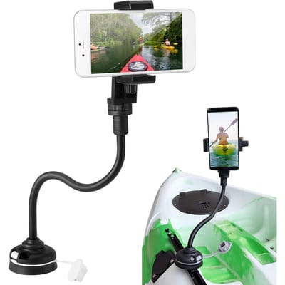 Kajak telefoonhouder Universele bootbeugel Kano camerahouder met flexibele lange arm M2030-08 black