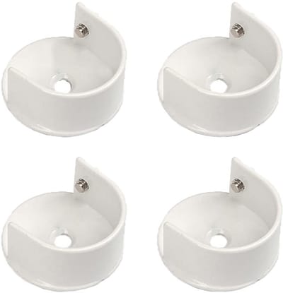 Dailygoods- Gordijnsteun Zware Kwaliteit - U-vormige Houder - 4 Stuks