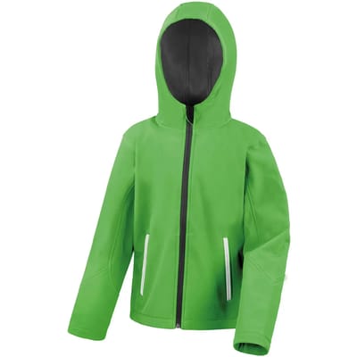 Softshell hooded jack voor kinderen Result Core TX Performance