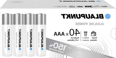 AAA Batterijen - Alkaline Energiecellen - Apparaten Voeden - Lekvrije Bescherming - 40 Stuks - Zilver