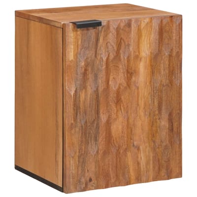 vidaXL - Hangende - Badkamerkast - Bruin - 38 - x - 33 - x - 48 - cm - Massief - Mango - Hout