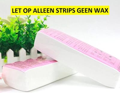Wax Strips - Harsstrips - Ontharen - Ontharingsstrips - Nonwoven - Waxstrips - Non Woven - Wax Epilator - Voor het doeltreffend verwijderen van ongewenste haartjes - 100 stuks