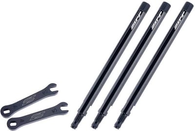 ZIPP 1080 aluminium verlengset - Gekarteld ventiel - Zwart - 91 mm