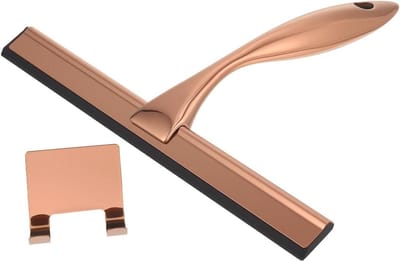 Douchewisser Raamtrekker - Badkamer Wisser - Condens Verwijderen - Ergonomisch Handvat - 25 cm - Roségoud