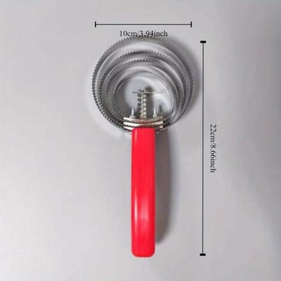 1 peigne à curry durable en acier inoxydable pour chevaux - Outils de toilettage équin, Élimination des poils morts, Soulagement des démangeaisons, Peigne de nettoyage pour crinière et queue pour vache Four laps rouge