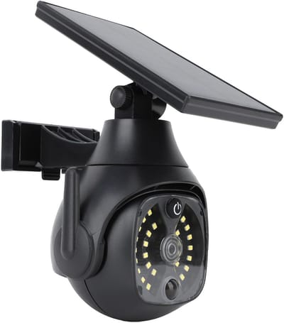 Zonne Verlichting - Buitenlamp Sensor - Tuin Beveiliging - Dummy Camera Uiterlijk - 17 x 16 x 13 cm - Zwart