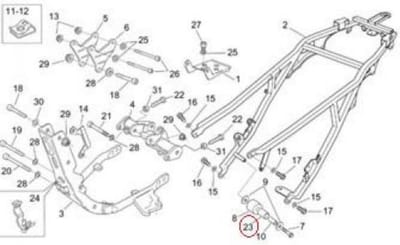 bouten voor motorfiets aprilia 650 pegaso 2001 - 2004 ap8121092 nieuw