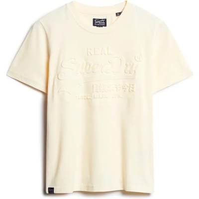 Superdry - T-shirt met reliëfopdruk en relaxte pasvorm - Dames - T-shirts