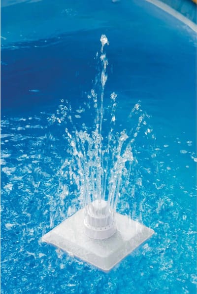 Zwembadfontein Griekse Stijl - 13-delige Set - In Hoogte Verstelbaar - Wit - Zwembad Waterval voor Temperatuurregeling - Inclusief 6,5 m Slang & Montagekit
