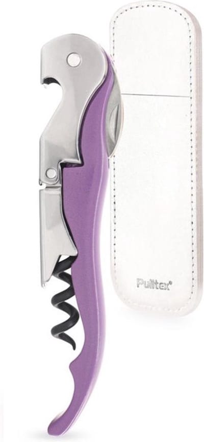 Pulltex Pulltaps kurkentrekker sommeliermes hefboom Paars
