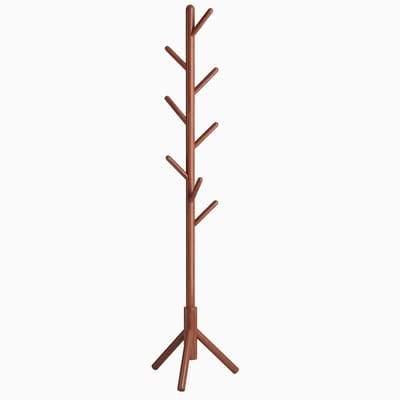 Unyqoos ® Vrijstaande Kapstok van Massief Hout met 8 Haken voor Jassen en Accessoires