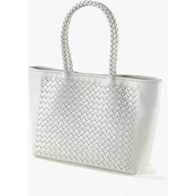 Lente Handgeweven Leren Tas Niche Eenvoudige Leren Dames Tas Veelzijdige Dames Schoudertas voor Dagelijks Gebruik wit