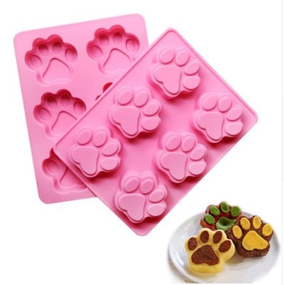 Siliconen Pootjes Cake Vorm – Kattenpootjes – Fondant & Koekjes Vormen – Cakevorm – Bakvorm – Bakset – Koek Vormpjes – 6 Poten / Vormen – 3D