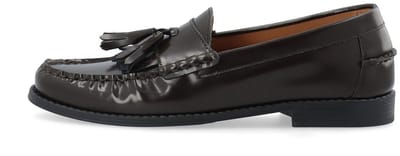 Bianco Leren loafers BIAPOP