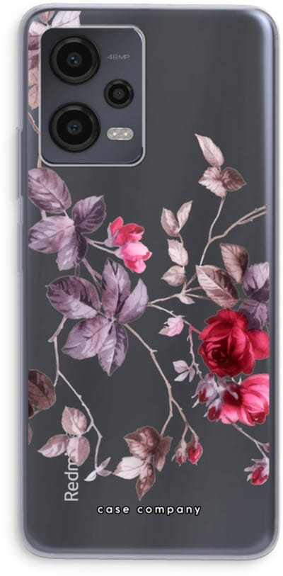 Case Company® - Hoesje geschikt voor Xiaomi Redmi Note 12 hoesje - Mooie bloemen - Soft Cover Telefoonhoesje - Bescherming aan alle Kanten en Schermrand