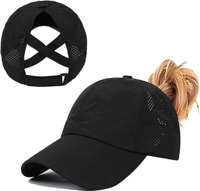 Paardenstaart baseballpet dames zomer verstelbare snel drogende mesh ademende baseballpet unisex kruispet sportpet