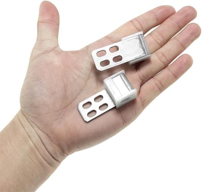 Dailygoods- Bankveerklemclips 20 stuks - Duurzaam Metaal - Eenvoudige Installatie - Veilige Bevestiging - Meubelmontage - Betrouwbare Prestaties - Meubelclips