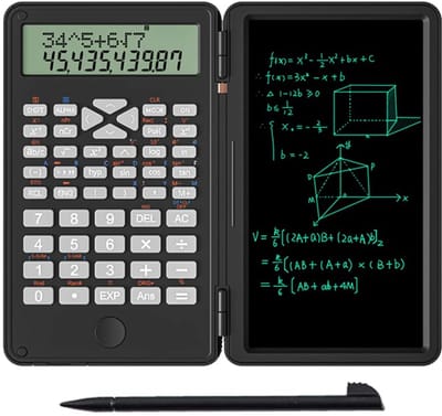 longziming -Wetenschappelijke Rekenmachine - Rekenmachine - rekenmachines - Wetenschappelijke rekenmachine met schrijfblok - Elektronische Pen - 6 Inch Schrijfbord - 1 - Voor voor kantoor - thuis - school en universiteit - Zwart