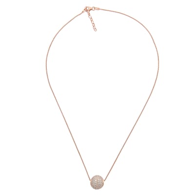 Orphelia Dames 925 Sterling Zilveren Ketting met Hanger - Roze ZH-7235/RG