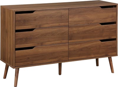 sweeek - Ladekast met 6 lades houtdecor 120cm - nepal