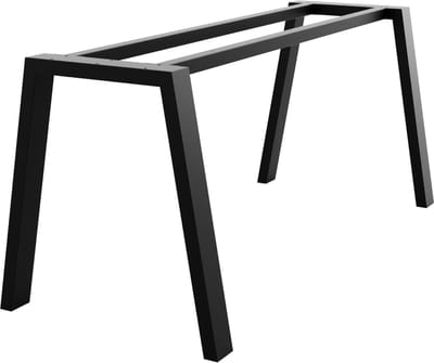 MetaloPro Tafelonderstel Thusia - Zwarte Metalen Constructie In Strakke Geometrische Stijl Voor Moderne Tafels In Huishoudens En Kantoren - 140x70x72cm