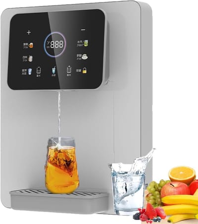 Warm- en Koudwaterdispenser - Waterdispenser Wandmontage - Direct Water Tappen - Elektronisch Kinderslot - 312 x 16 x 40 cm
