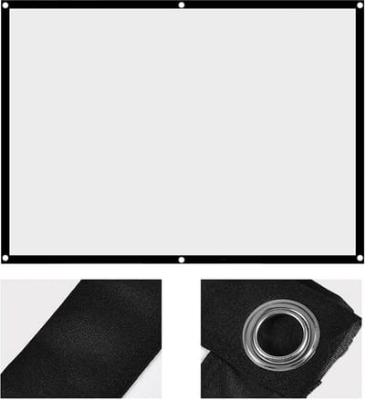 Projectiescherm Buiten - Film Scherm - Buitenfilms Kijken - Opvouwbaar Ontwerp - 84 inch - Wit
