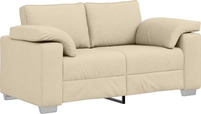 vidaXL - Loveseat - Crème - 160 - cm - Stof