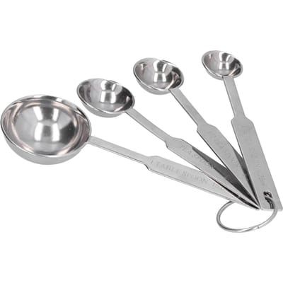 Roestvrijstalen Maatlepel Huishoudelijke Koffie Melklepel Keukengereedschap voor Thuis 4 Stuks/Set gray