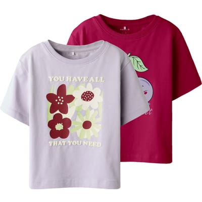 Name it T-shirt 2-pack biologisch katoen