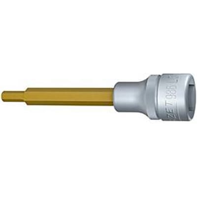 HAZET inbus 986L-5, binnenzeskant SW 5 mm, aandrijving 1/2 inch, L 100 mm, TIN-gecoat, DIN 7422