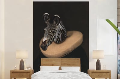 Behang - Fotobehang Oude Meesters - Barok - Zebra - Breedte 145 cm x hoogte 220 cm