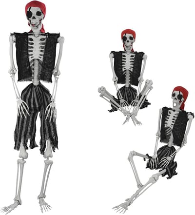 Levensgroot Halloween Skelet met Beweegbare Gewrichten - Perfect voor Feestdecoratie en Tuin