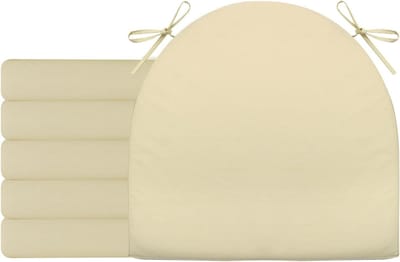 Tuinkussen Set - Stoelkussen Set - Buiten Zitten - Waterafstotend & Antislip - 40x40x4 cm - Khaki