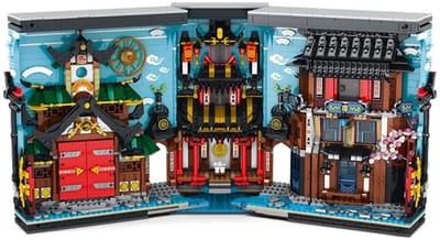 Reobrix 66029 Dragon Rising Ninja Book Nook mega bouwpakket | Classic Japans samurai | Miniatuur huisjes pakket modelbouw voor volwassenen | 3D Puzzel | Woonkamer decoratie boekensteun | Verlichting niet geschikt voor Lego | Bouwdoos met 3086 bloks