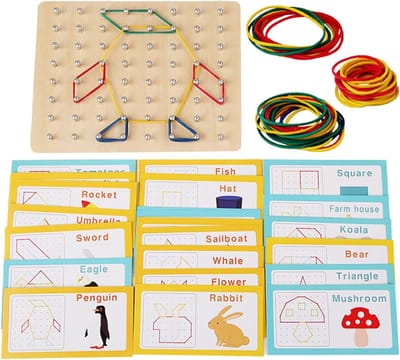 Geometrisch Bord - Nagelbord Educatief - Creatief Leren - Houten Milieuvriendelijk - 175 cm - Niet gespecificeerd