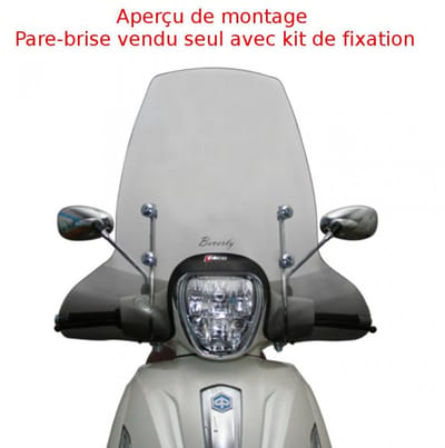 Pare brise Faco pour scooter Piaggio 300 Beverly Rst 4T 4V Ie Euro3 2010 à 2016