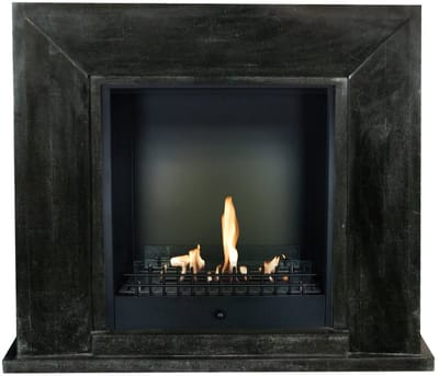 Xaralyn Bio-ethanol haard - Nero BCL-SBP - zwart gepolijst natuursteen - 3 KW verwarming - haardombouw inclusief inbouwhaard - schouw