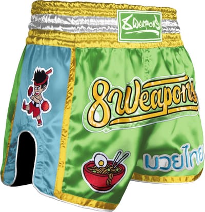 8 Weapons Muay Thai Short Yummie Groen - S