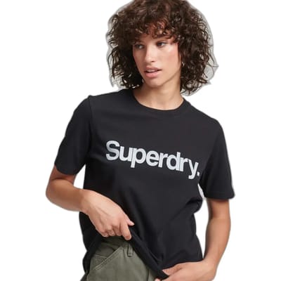T-shirt van biologisch katoen voor meisjes Superdry Core Logo 80s