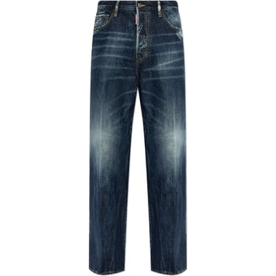 Dsquared2 Be Cool Be Nice Wash Loose Jeans Marineblauw