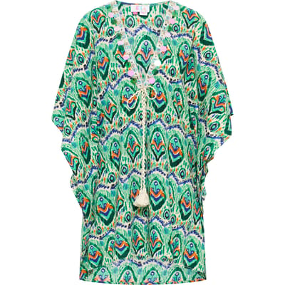 IZIA Kimono Dames Groen Veelkleurig