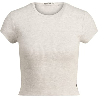 America Today Ensley Light Grey Melange Size: L | T-Shirts Outlet | Dames | Grijs