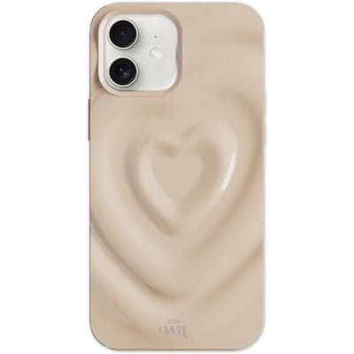 xoxo Wildhearts Biggest Love Creme telefoonhoesje - Geschikt voor iPhone 11 - Heart case - Hoesje met hartjes patroon - Case met hart - telefoonhoesje met camera bumper - Creme / Beige