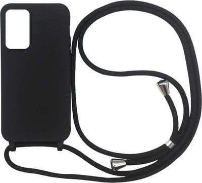 Smartphonica Samsung Galaxy S20 hoesje met koord - Zwart geschikt voor Samsung Galaxy S20